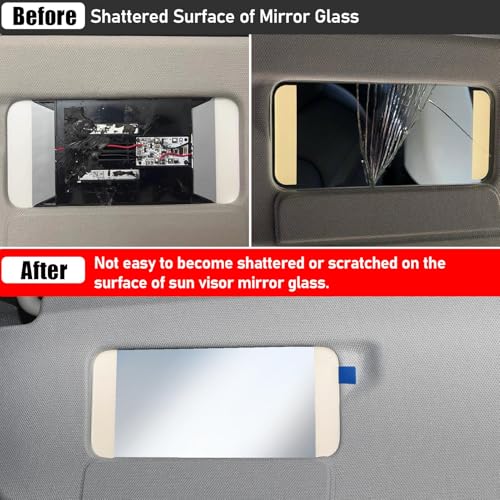 Thetapai Model 3 Sun Visor Mirror M3/MY Both Driver and Right