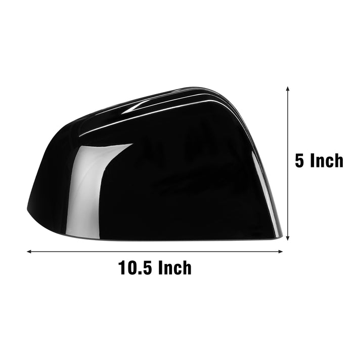 For Tesla Model Y Mirror Cover Caps Glossy Black 2020 2021 2022 2023 2024 Right Passenger Side