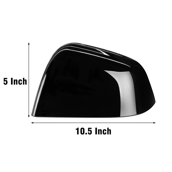 For Tesla Model Y Mirror Cover Caps Glossy Black 2020 2021 2022 2023 2024 Left Driver Side