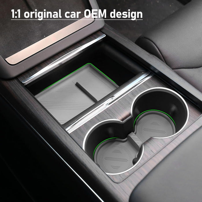 Thetapai Cup Holder Coaster Set for Tesla Model S Model X