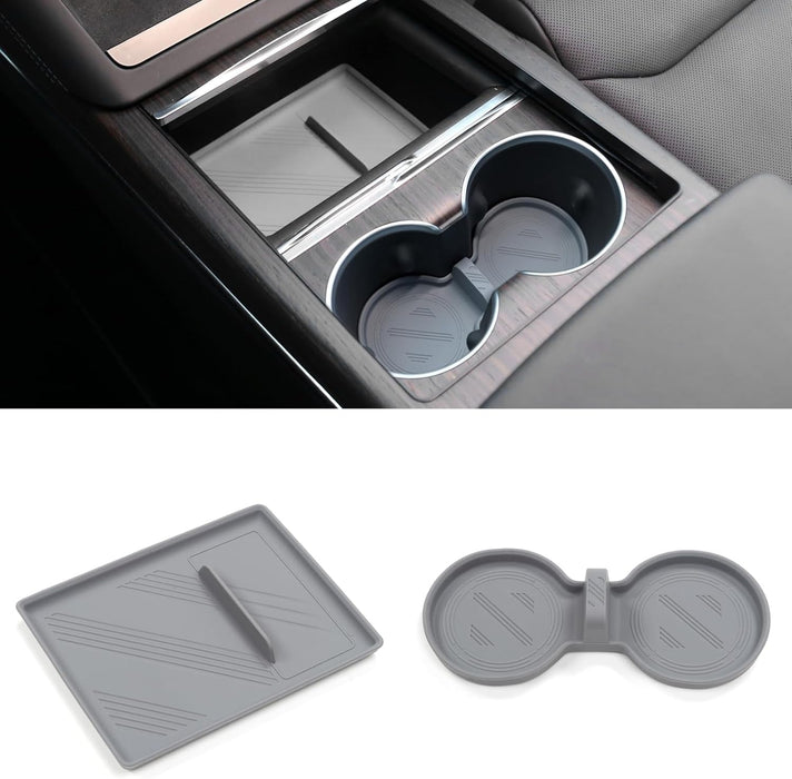 Thetapai Cup Holder Coaster Set for Tesla Model S Model X