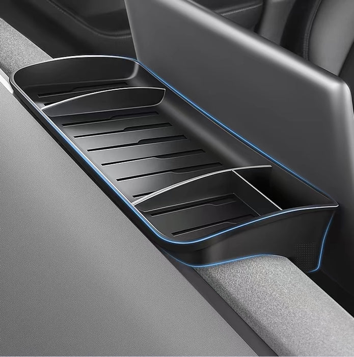 Tesla 3 Rear Screen Storage Rack Thetapai Dash Hidden Screen Rear Organizer Tray for Tesla Model 3 Y