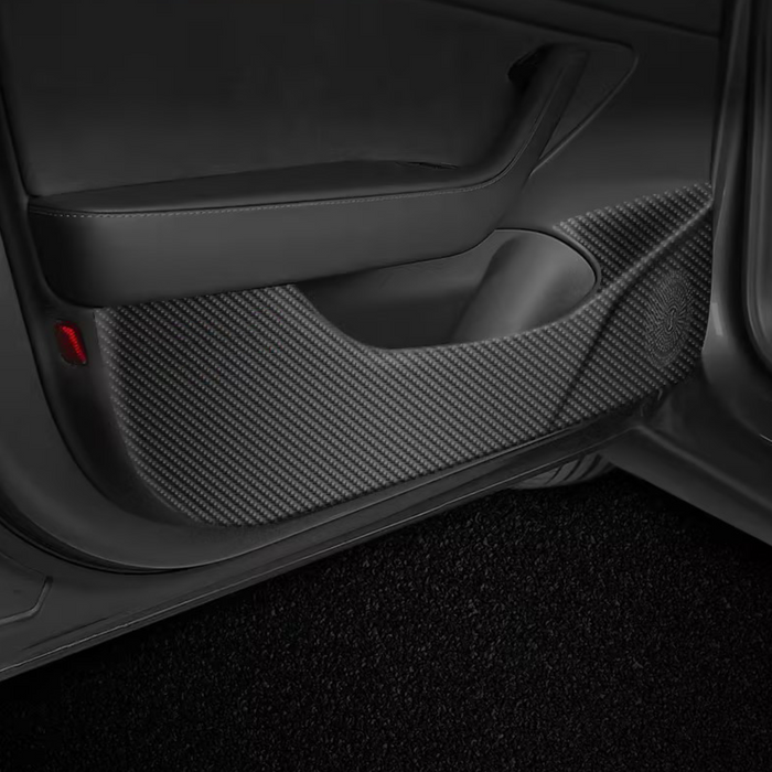 Thetapai Door Anti-kick Pad Carbon for Tesla Model 3