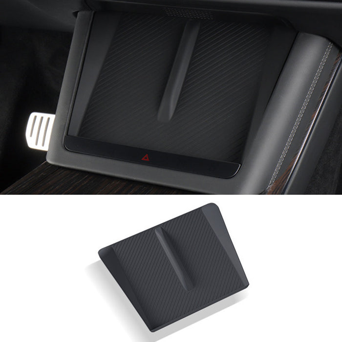 For Tesla Model S Center Console Silicone Anti-skid Pad Phone Wireless Charging Black