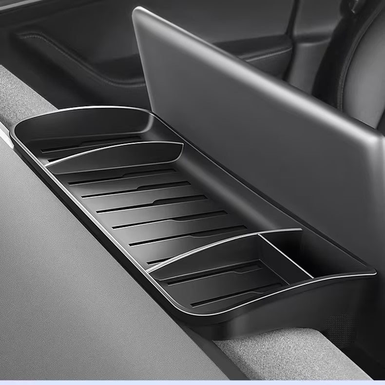 Tesla 3 Rear Screen Storage Rack Thetapai Dash Hidden Screen Rear Organizer Tray for Tesla Model 3 Y