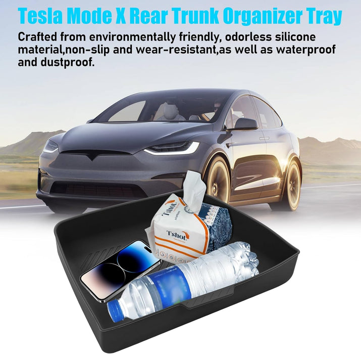 For Tesla Model X Rear Trunk Right Side Organizer Storage Box