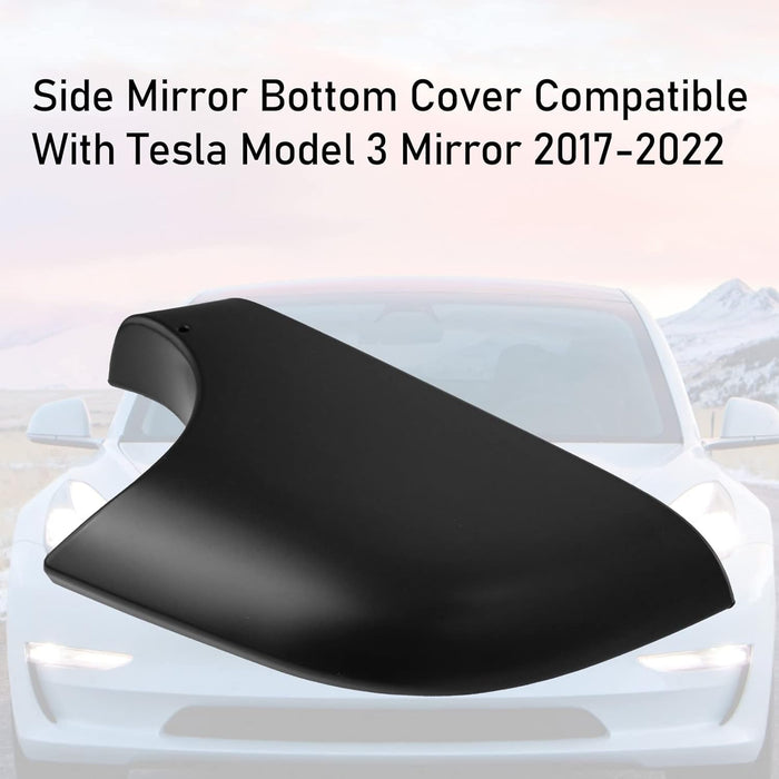 For Tesla Model 3 Right Passenger Rearview Mirror Lower Base Cover Replacement