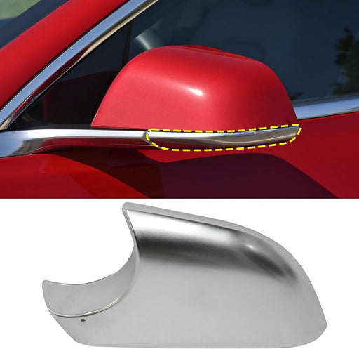 Tesla Model 3 Chrome Left Drive Side Rearview Mirror Base Cover Trim Replacement