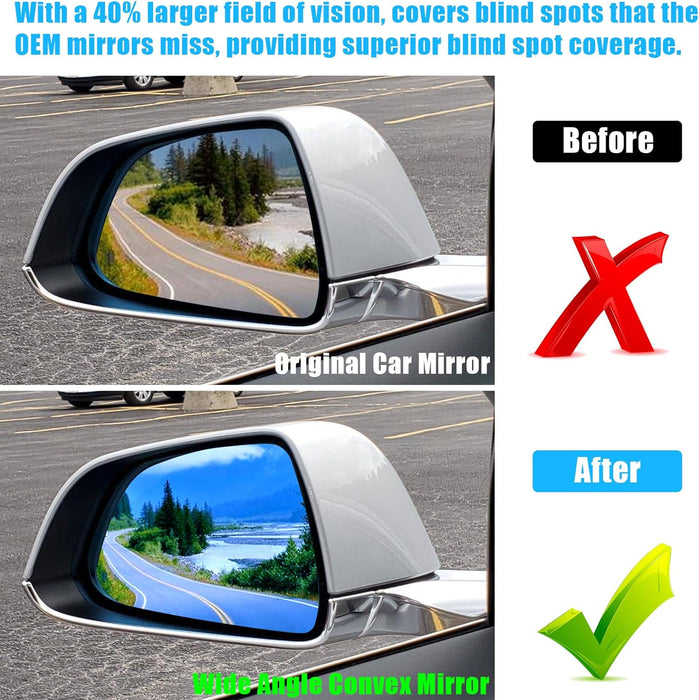 For Tesla Model 3 Side Mirror Glass Replacement 1Pair