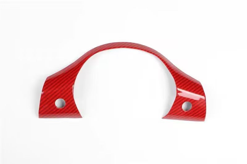 Thetapai Steering Wheel Control Frame Cover Red for Tesla Model 3 Y